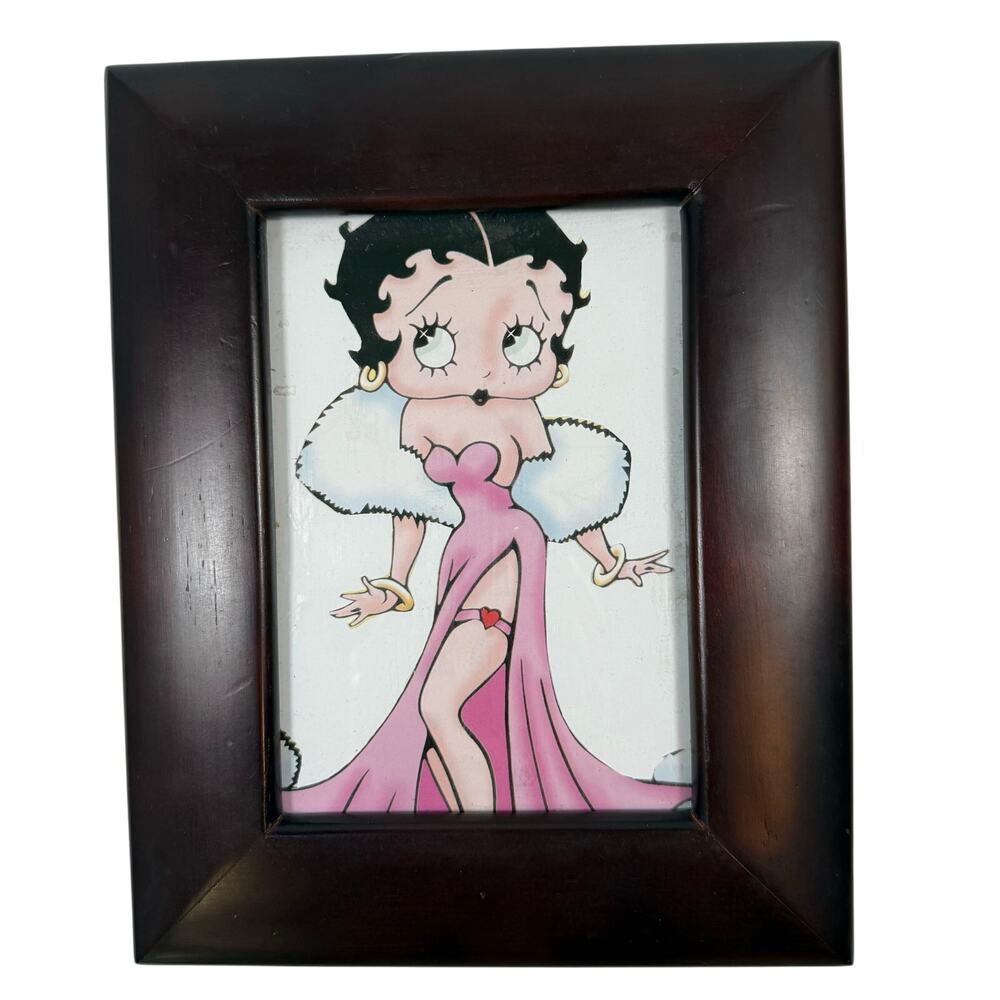 Wooden Keepsake Storage Box Picture Frame Lid 8x10 Velvet Lined